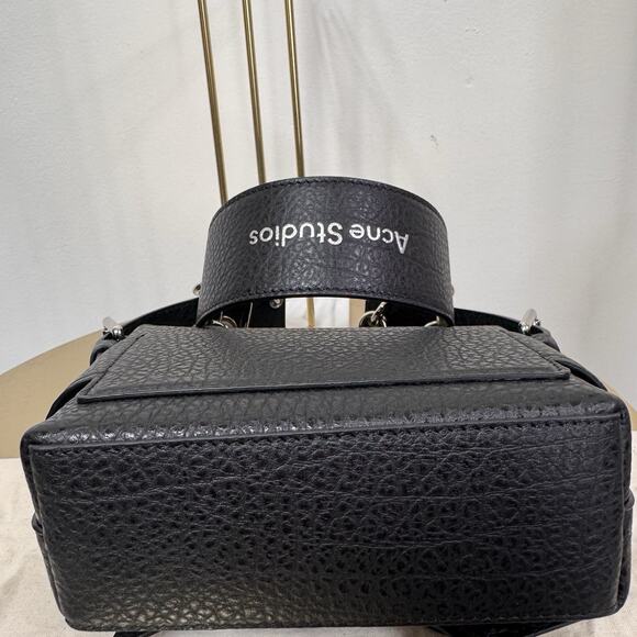 ACNE STUDIOS Musubi Leather Black Shoulder Bag New Chain Link Hardware NEW - Picture 7 of 9